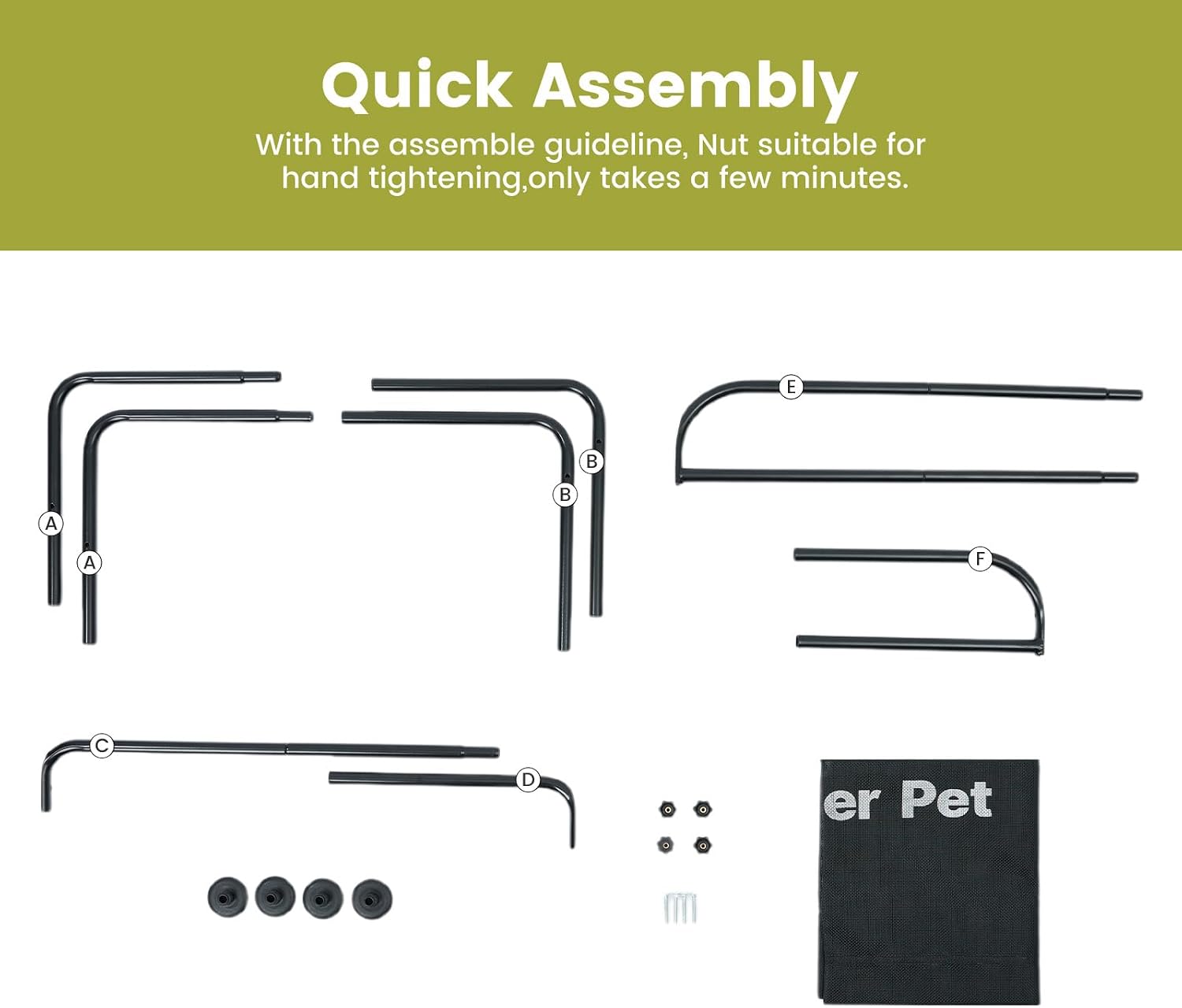 Thumbnail 5 de Gardner Pet Elevated Dog Bed M, 107x76x31cm