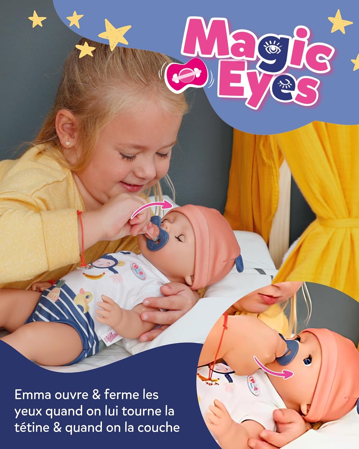Thumbnail 3 de BABY born Emma Style Jungle — Poupée bébé 43 cm, 10 fonctions et accessoires (unisexe, sans piles)