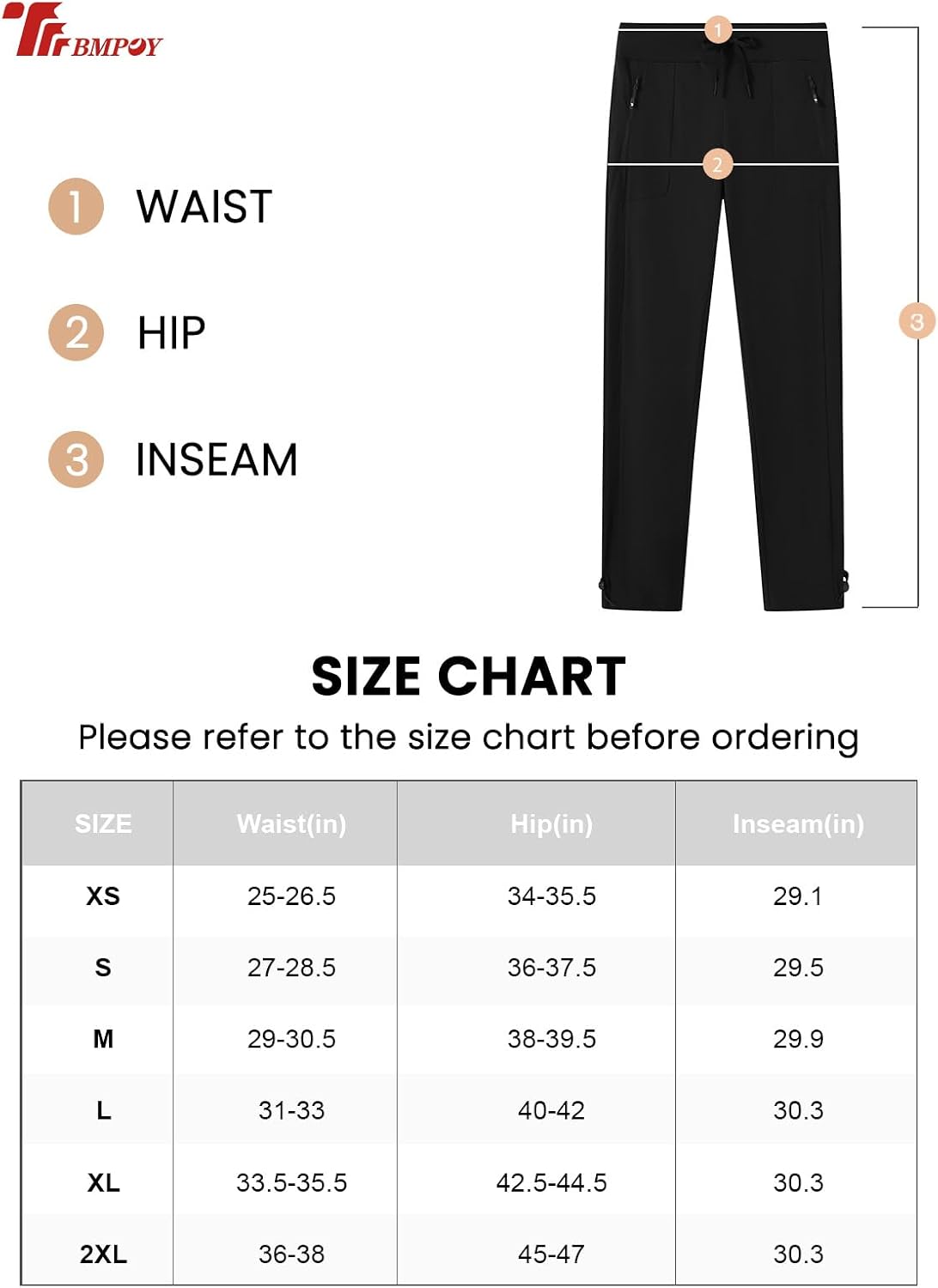Thumbnail 6 de TBMPOY Women’s Hiking Pants, Lightweight Water-Resistant Quick-Dry Joggers