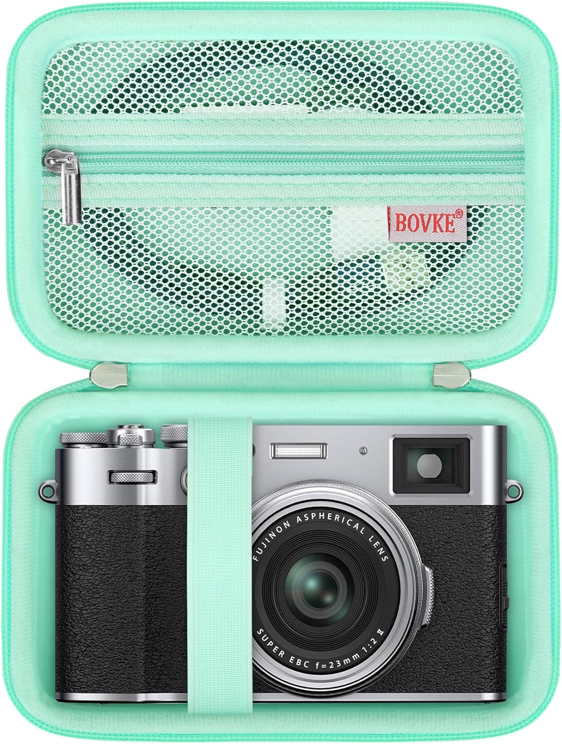 Detalle de BOVKE X100VI carry case with net pocket