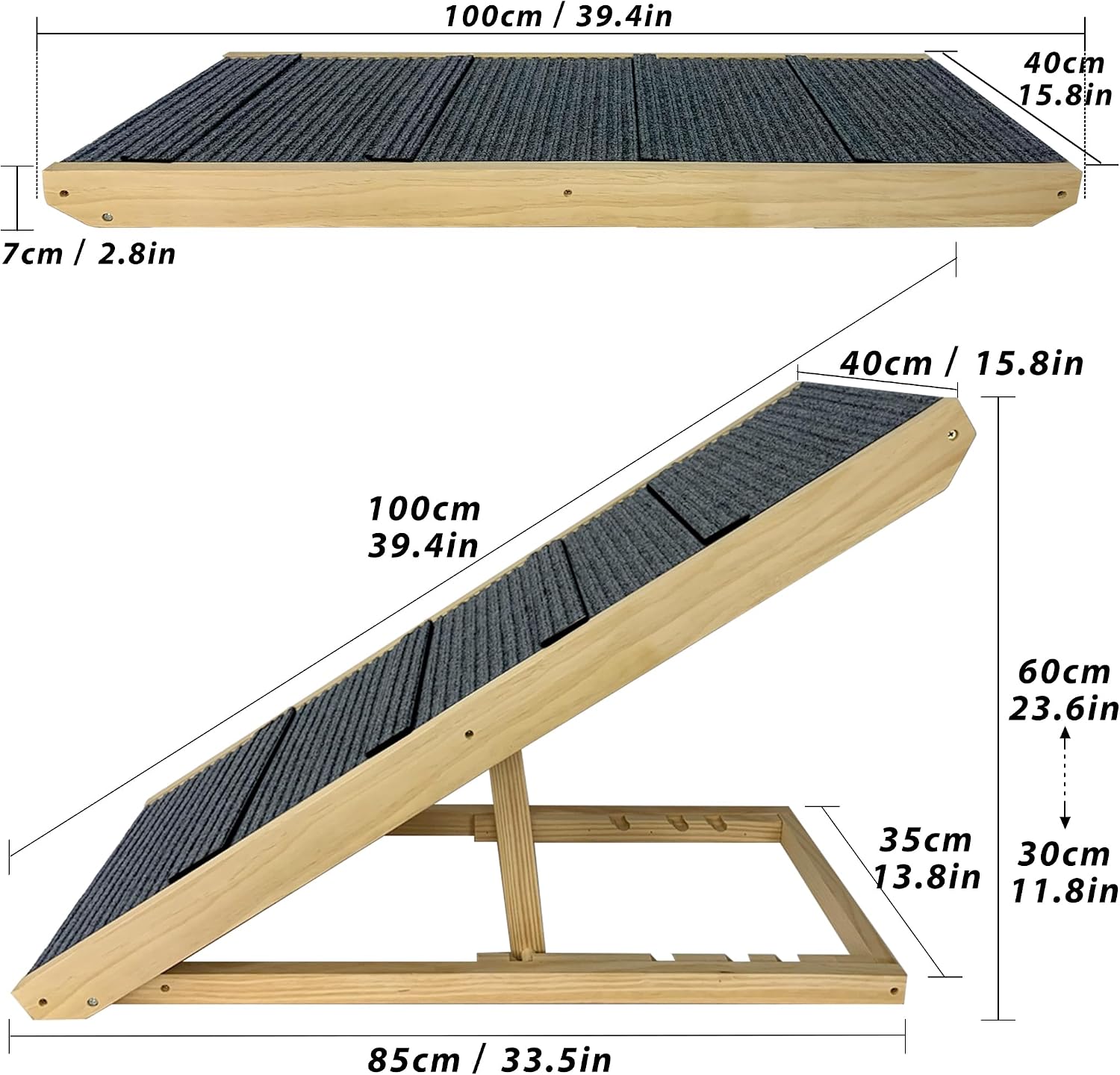 Detalle de LZQ Hundetreppe 100 cm