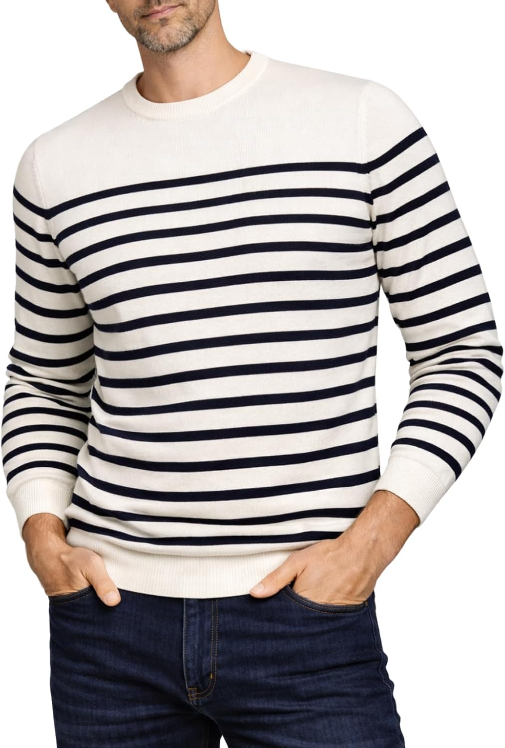 Thumbnail 6 de Xact Mens Jumper 100% Cotton Crew Neck – Lightweight 12 Gauge Knit Jumper