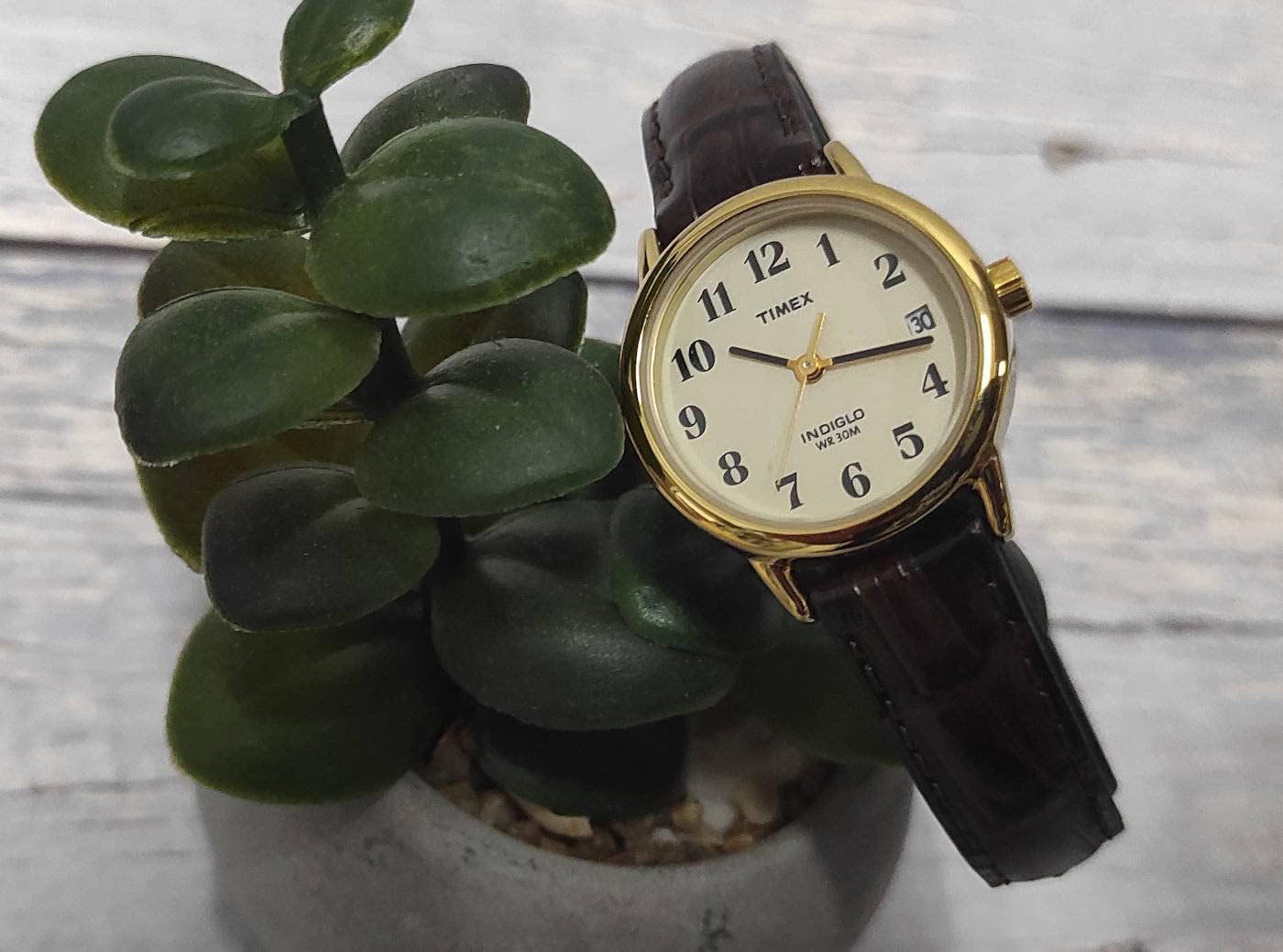 Detalle de Timex Women's Easy Reader Date 25mm Leather Strap Watch