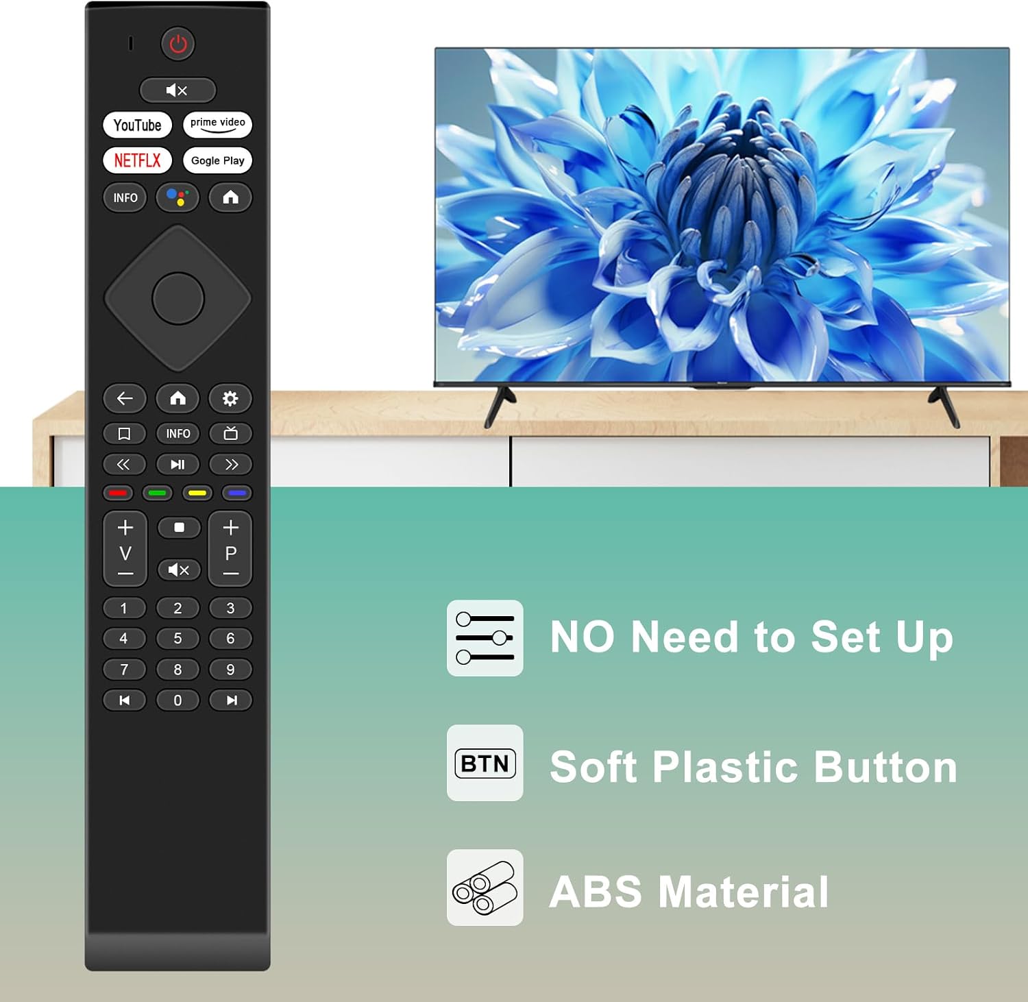 Detalle de New Replacement Voice Remote for Nokia Streaming Box 8010 — Practical, Pair-and-Play Accessory