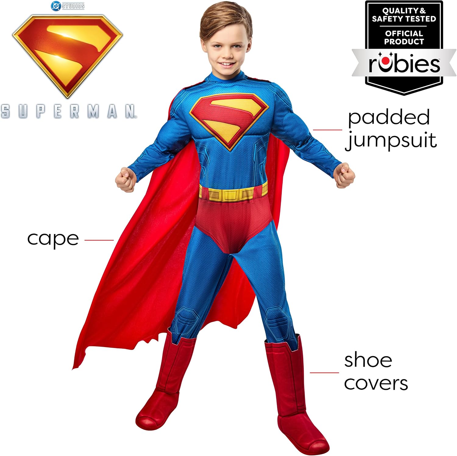 Detalle de Rubies Superman Costume for Kids, Medium