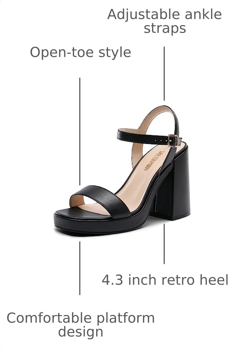 Detalle de DREAM PAIRS Platform Heels 1.57 in ðŸ‘