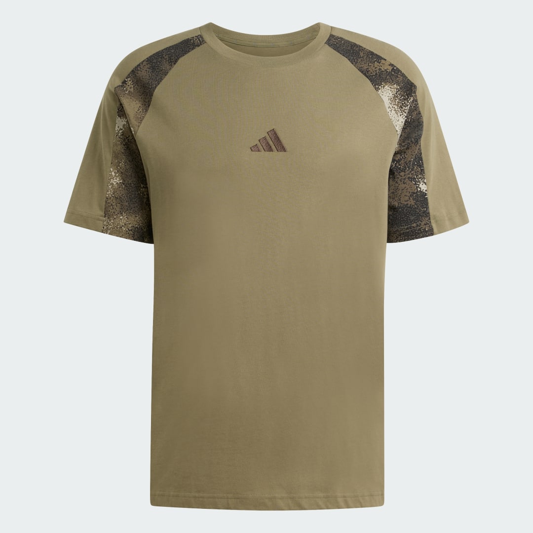 Thumbnail 3 de Adidas camiseta verde con estampado de camuflaje