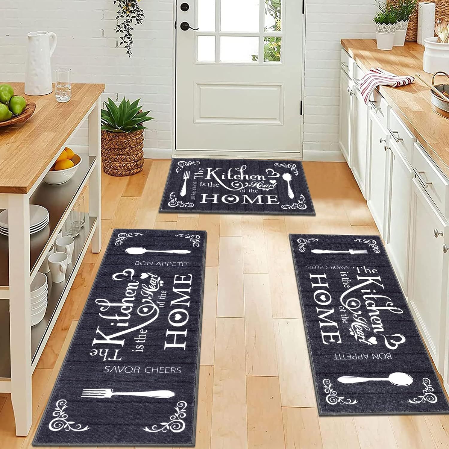Thumbnail 5 de Vaukki Boho Kitchen Rug Sets 3 Pieces