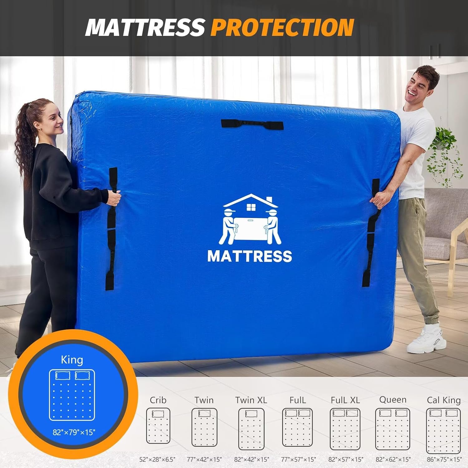Thumbnail 5 de BETU Mattress Protector King Size 82"x79" 💺