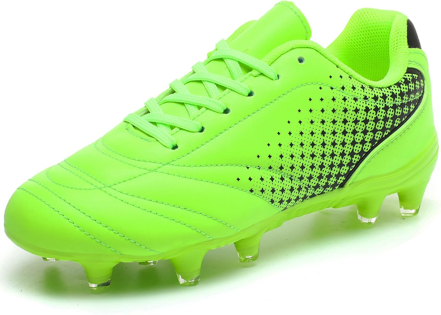 Thumbnail 2 de Kids Football Boots Cleats for FG/AG – Breathable Leather Trainers with Shock-Absorbing Studs