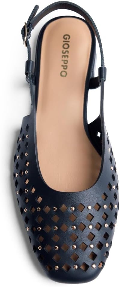 Detalle de GIOSEPPO Femme Kyaka Chaussure Baby : mules en cuir ajouré au style moderne