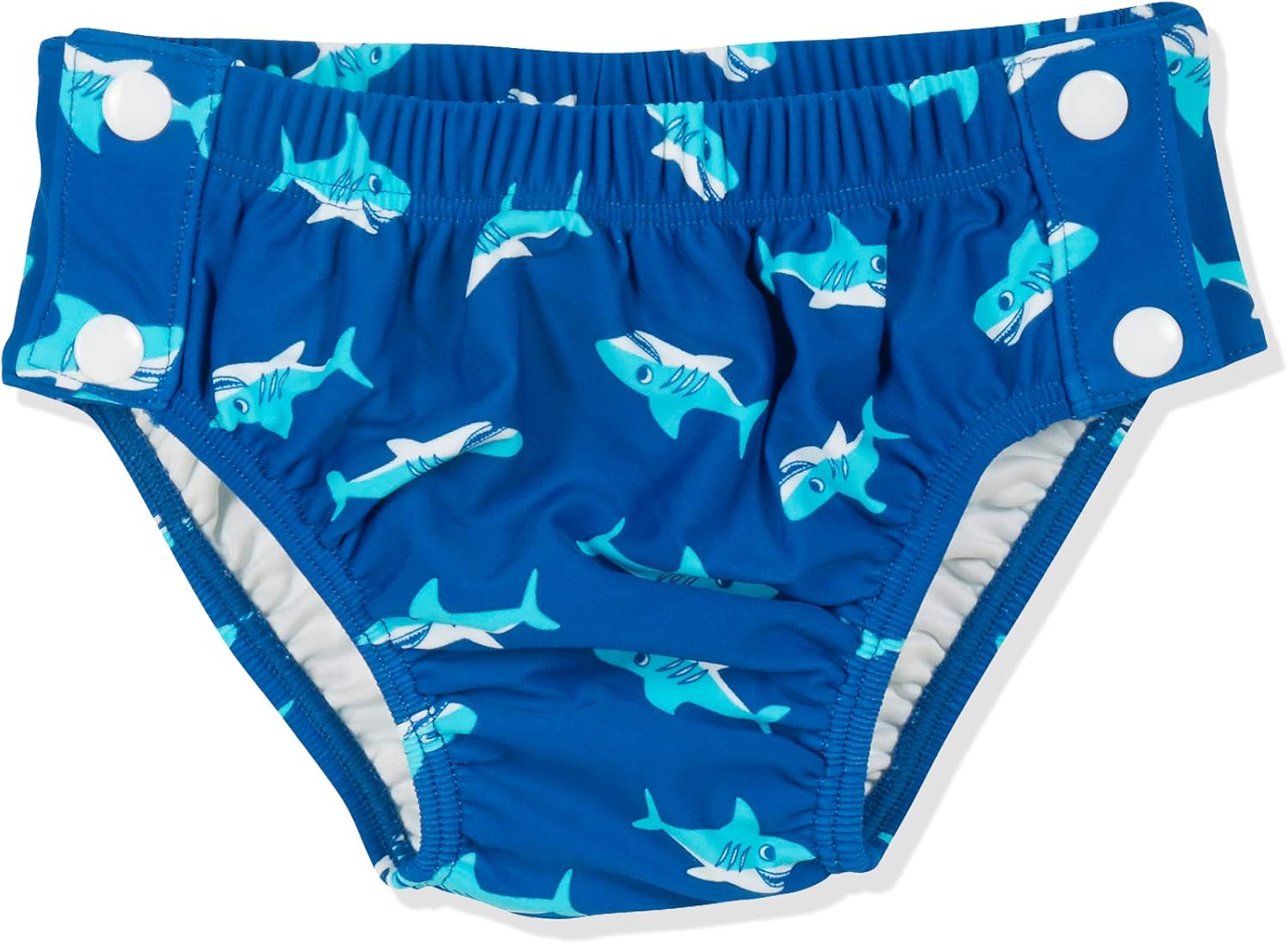 Detalle de Playshoes UV-Schutz Windelhose Hai zum Knöpfen – Couche de bain bébé garçon bleu 74/80