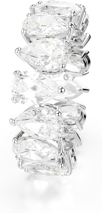 Detalle de Swarovski Matrix Vittore anillo Blanco Talla pera