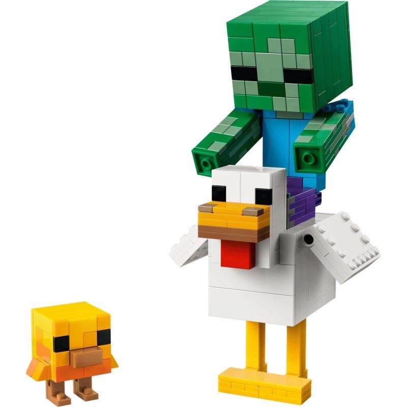 Detalle de LEGO Minecraft Jinete de Gallina 21582 — 344 piezas