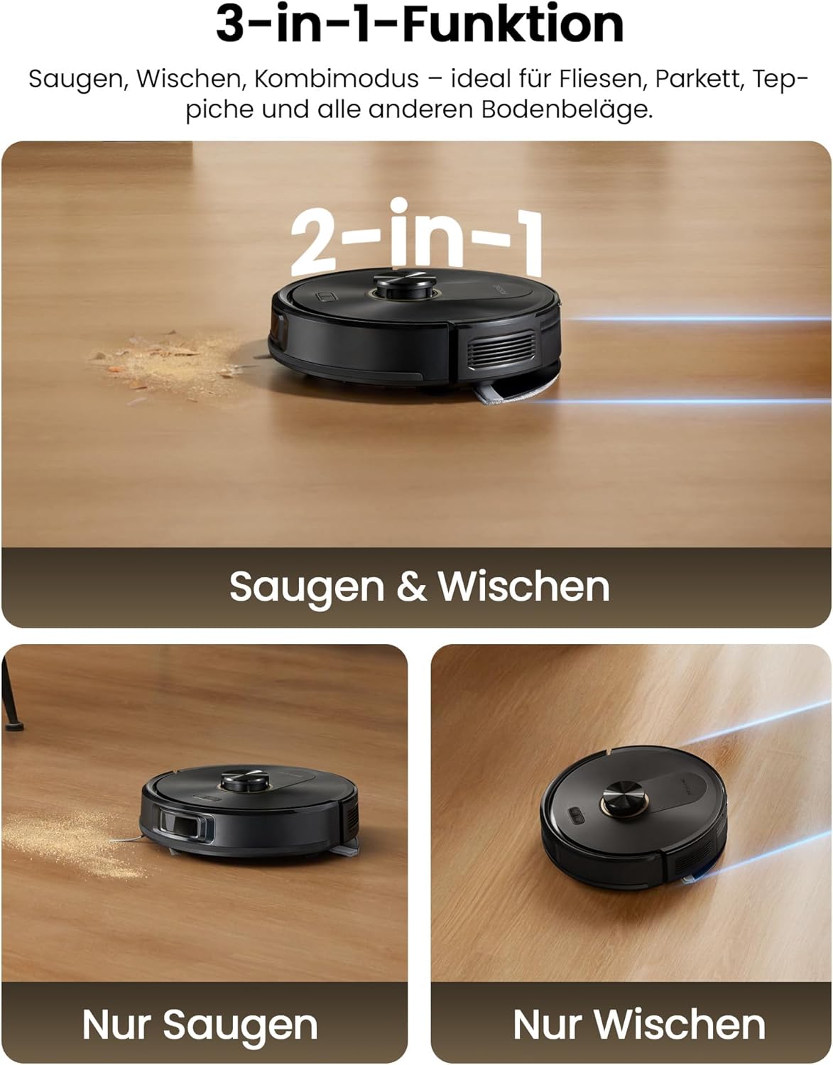 Thumbnail 5 de Proscenic Q20Plus: 3-in-1 Saug- und Wischroboter mit automatischer Entleerung