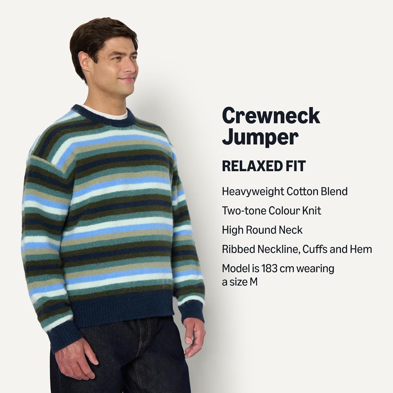 Thumbnail 3 de Amazon Essentials Men's Relaxed-Fit Faux Mohair Crewneck Pullover Jumper