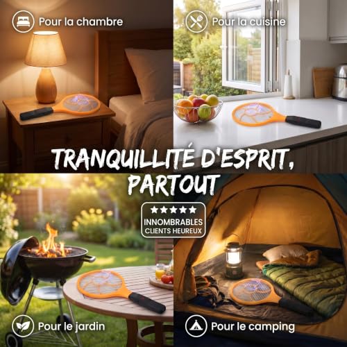 Detalle 2 de GOODS+GADGETS® Raquette électrique anti-insectes, format 44,5 x 16 cm