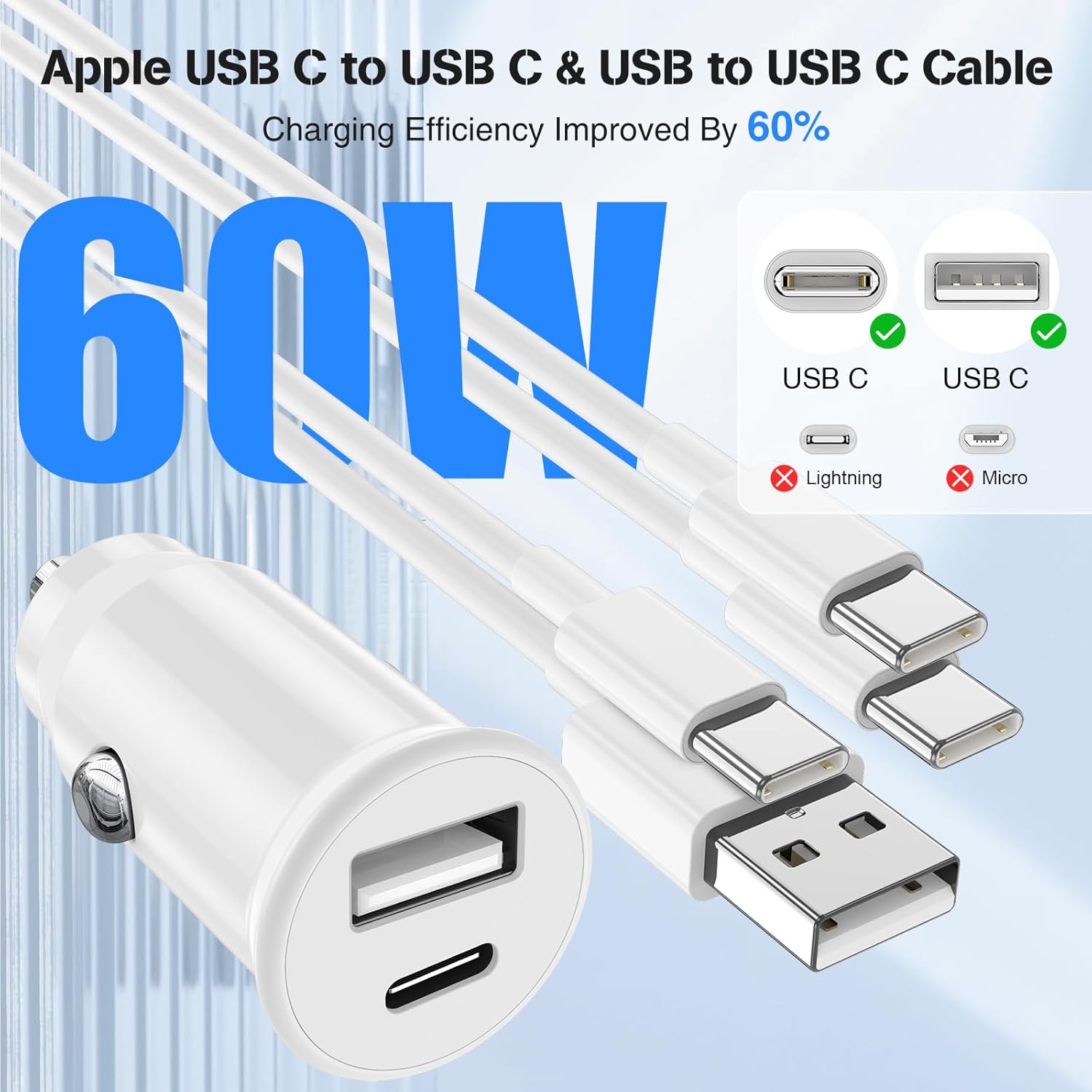 Thumbnail 3 de USB C Car Charger 40W for iPhone 17