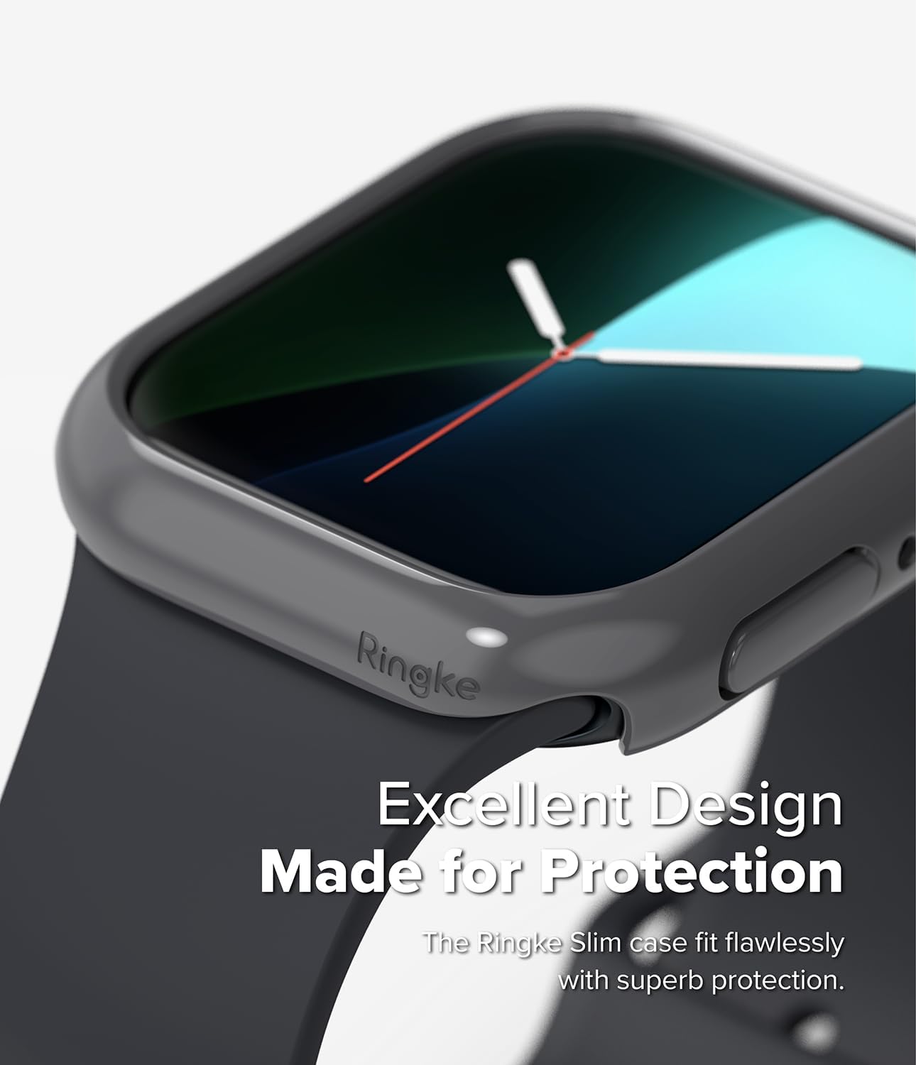 Thumbnail 3 de Ringke Slim for Apple Watch 42mm Case (Series 11/10) – 2 Pack, Clear & Dark Gray