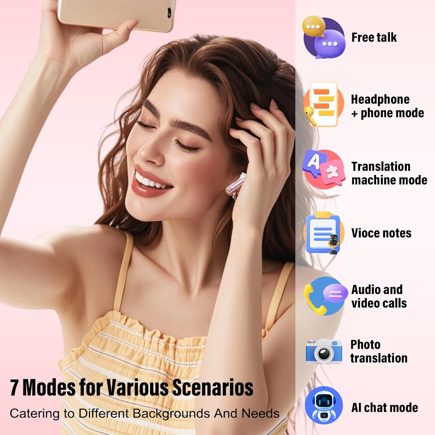 Thumbnail 4 de Language Translation Earbuds 164 Languages