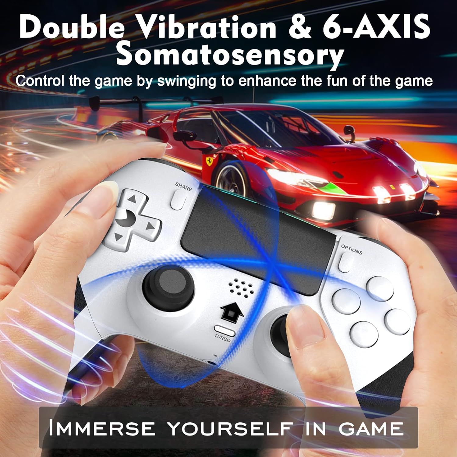 Thumbnail 2 de Holilo Manette Sans Fil pour PS-4 : confort et compatibilité au quotidien