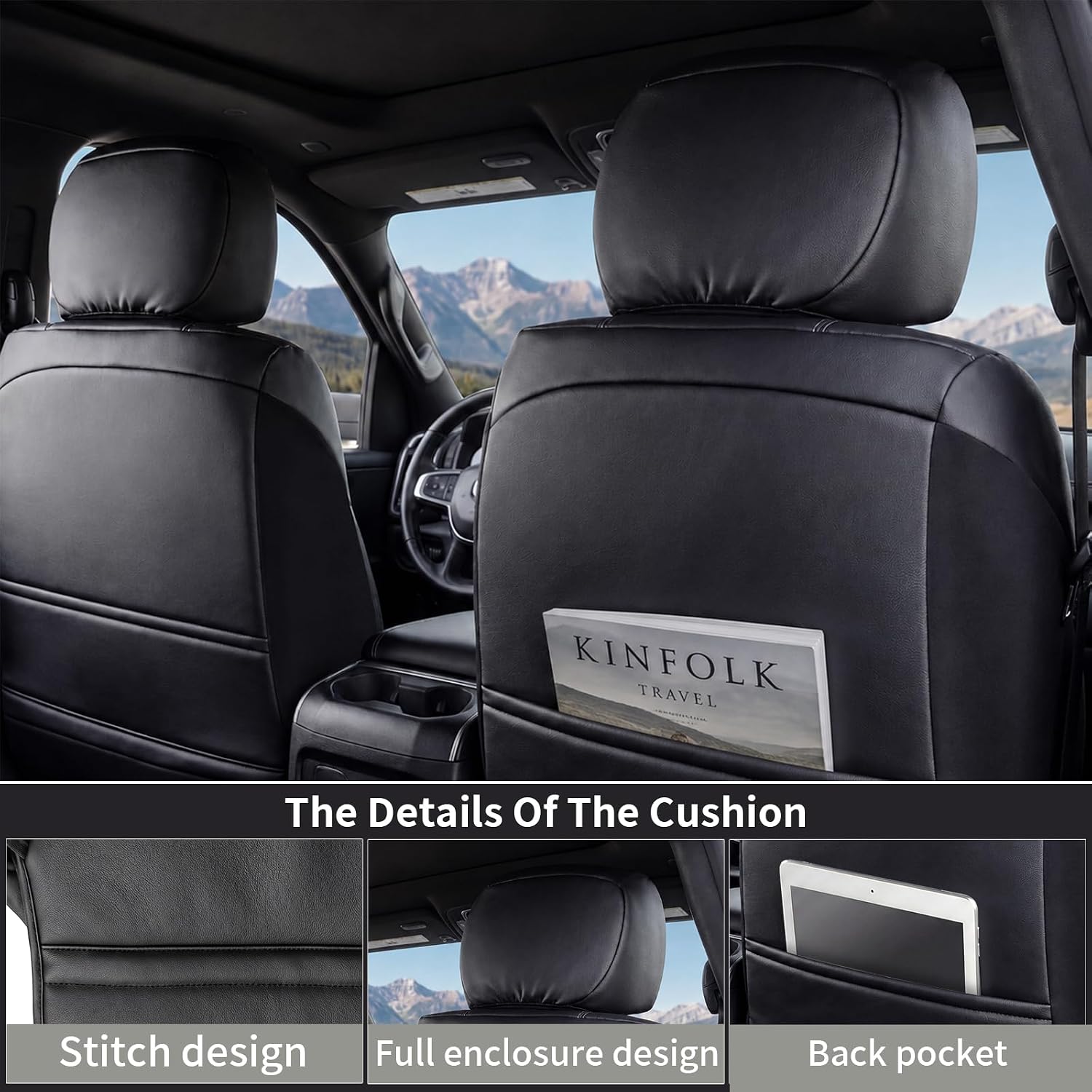 Detalle 2 de Umbrauto Ram Front Seat Covers, 2-Piece Set