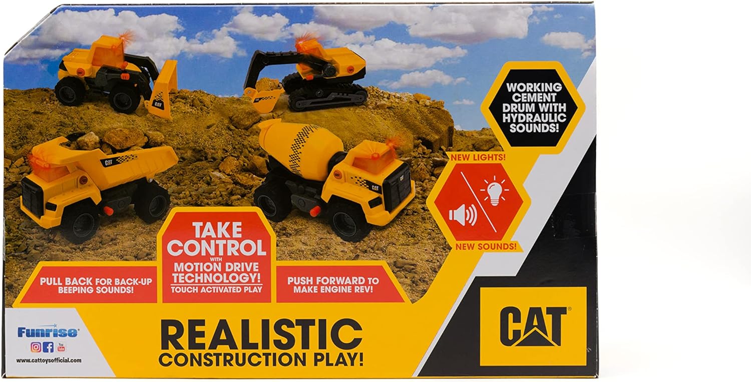 Detalle de Cat Cement Mixer Toy, 11.5-inch