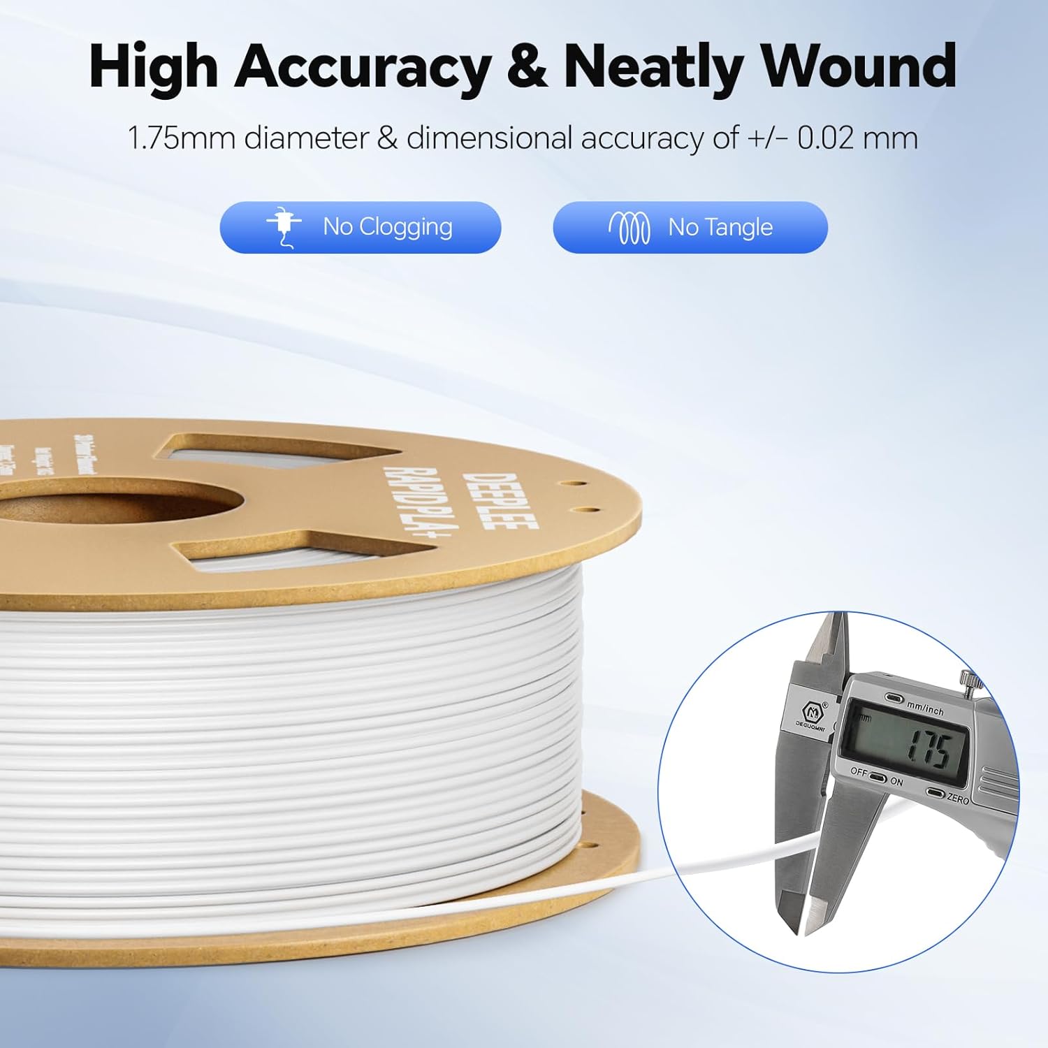 Thumbnail 3 de DEEPLEE Rapid PLA Plus Filament 1.75mm Black – 1kg