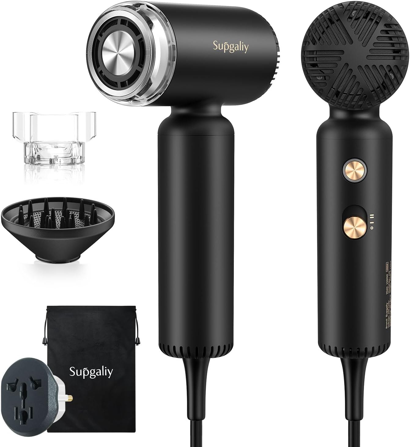 Detalle de SUPGALIY H5 Travel Hair Dryer 1500W 💇♀