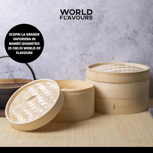 Thumbnail 6 de KitchenCraft World of Flavours Vaporiera in Bambù a 2 Piani, 20 cm – Beige