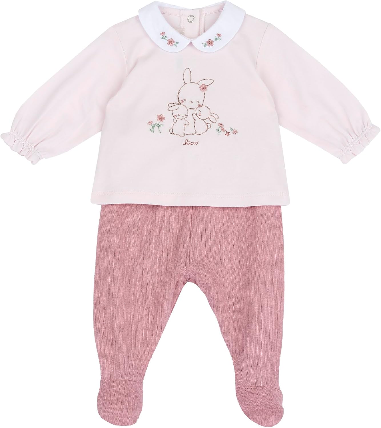 Thumbnail 5 de Ensemble bébé Chicco en coton doux 261 avec T-shirt et leggings fille