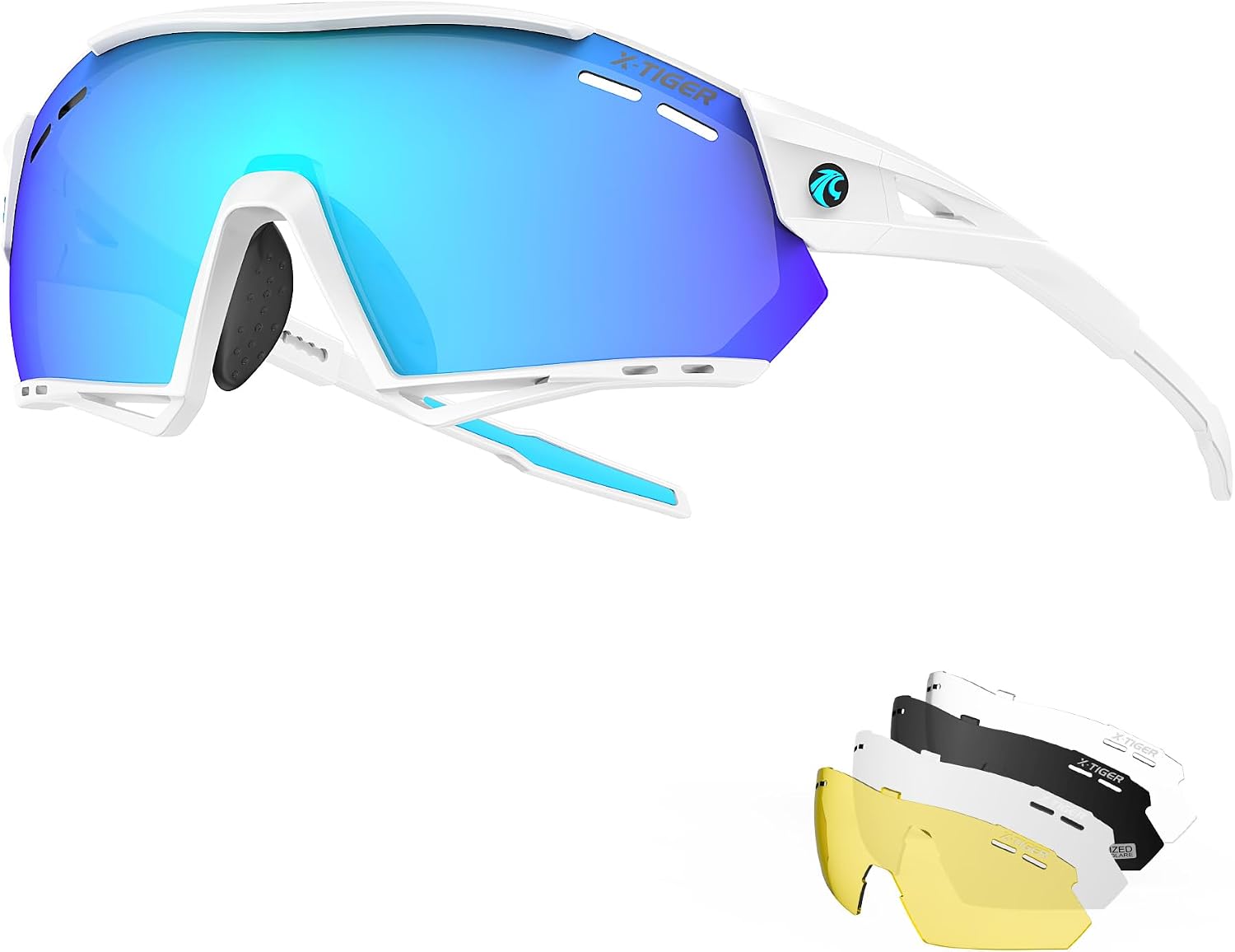 Detalle de X-TIGER Gafas Ciclismo Polarizadas 5 lentes