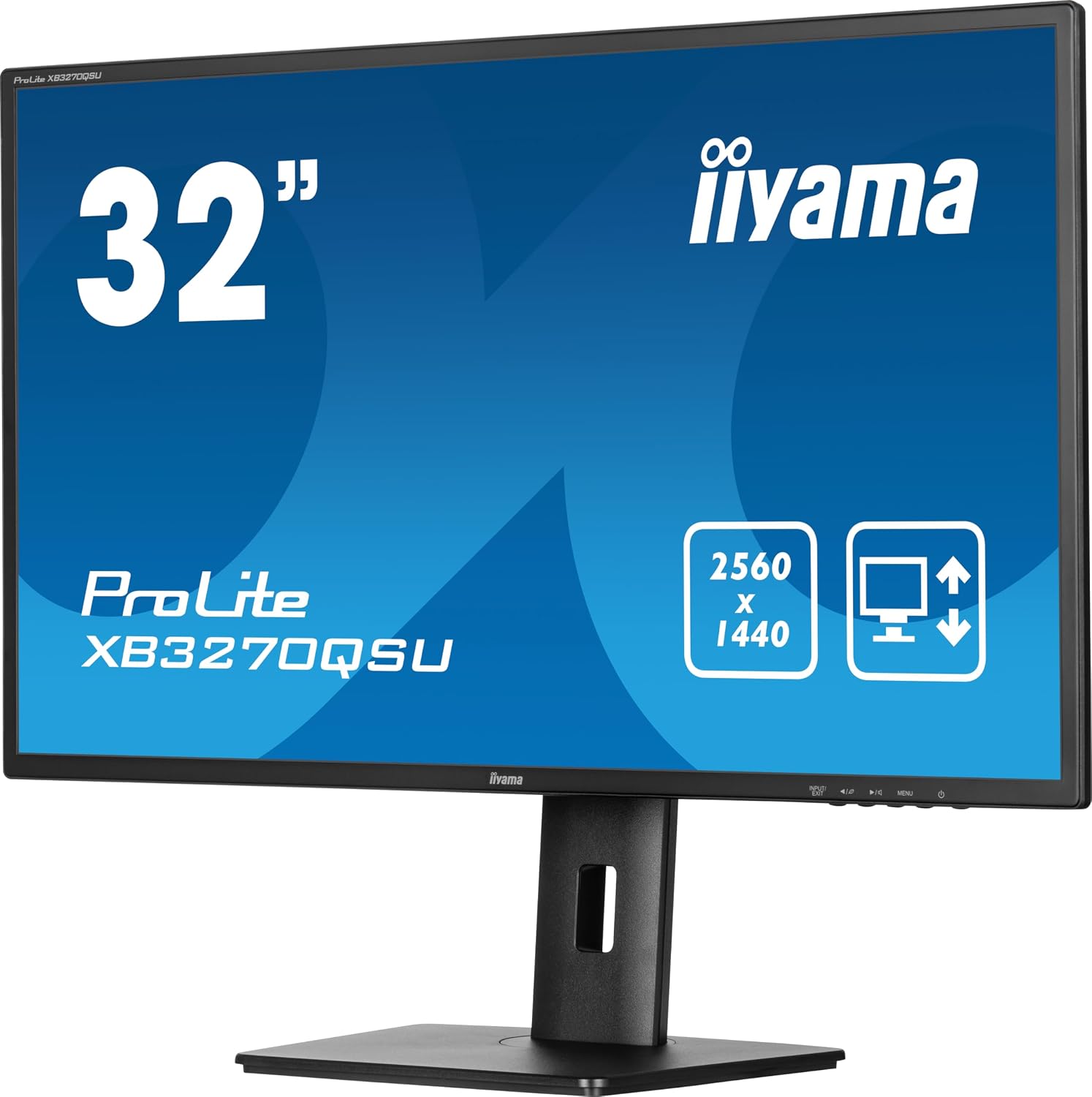 Thumbnail 3 de iiyama XB3270QSU-B1 32in QHD IPS monitor with 100Hz and height-adjust stand
