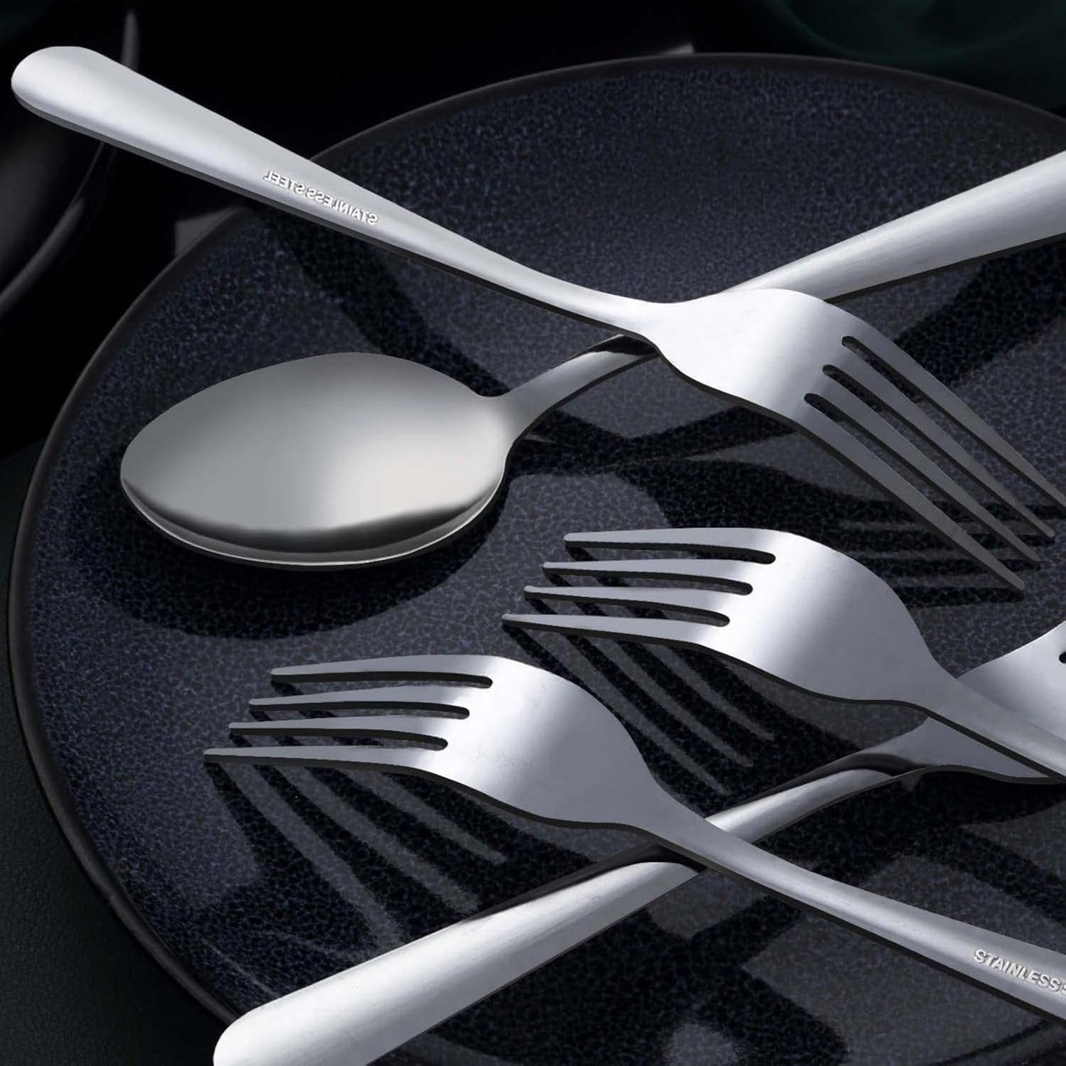 Detalle de Unokit Dinner Fork Set, 24-Piece