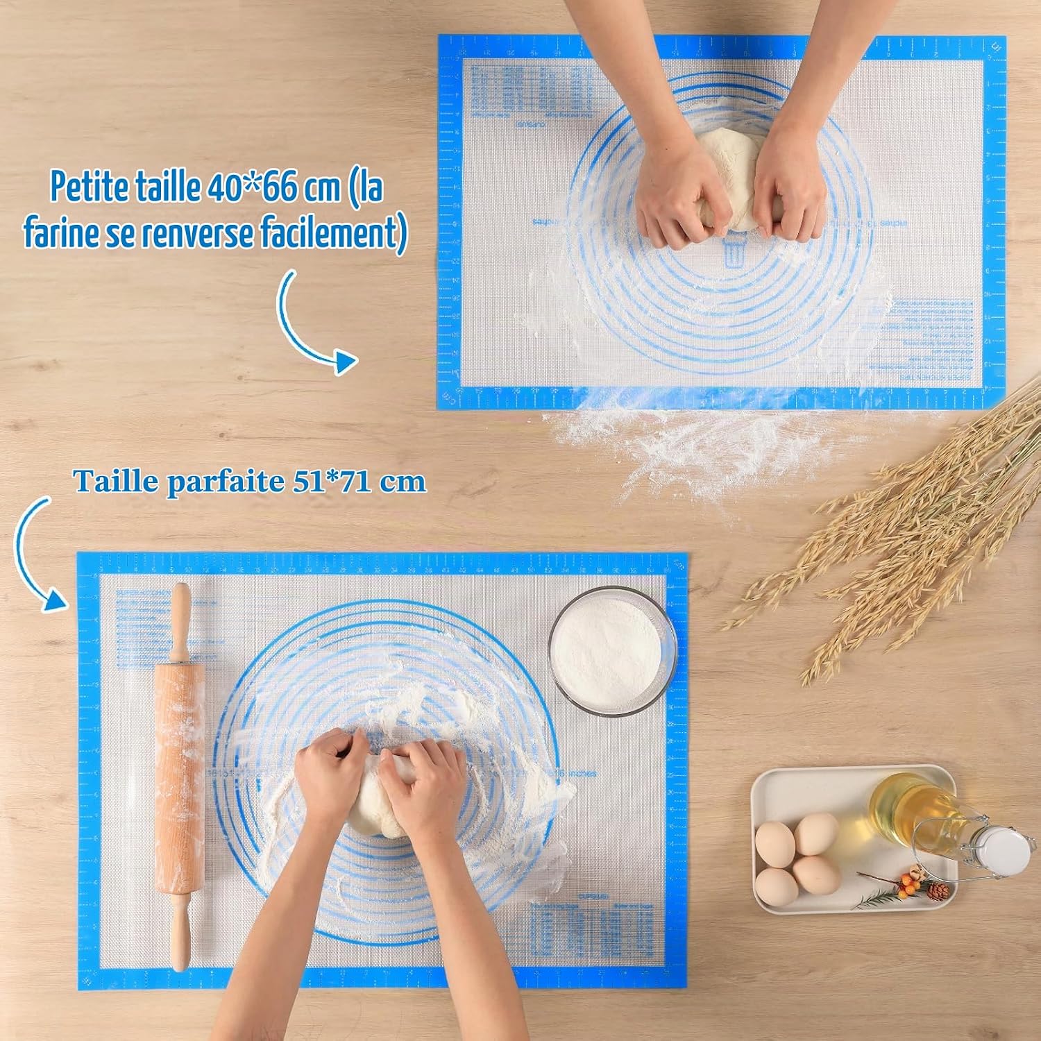 Thumbnail 1 de SUPER KITCHEN extra grote siliconen bakmat 71 x 51 cm, antikleef en antislip