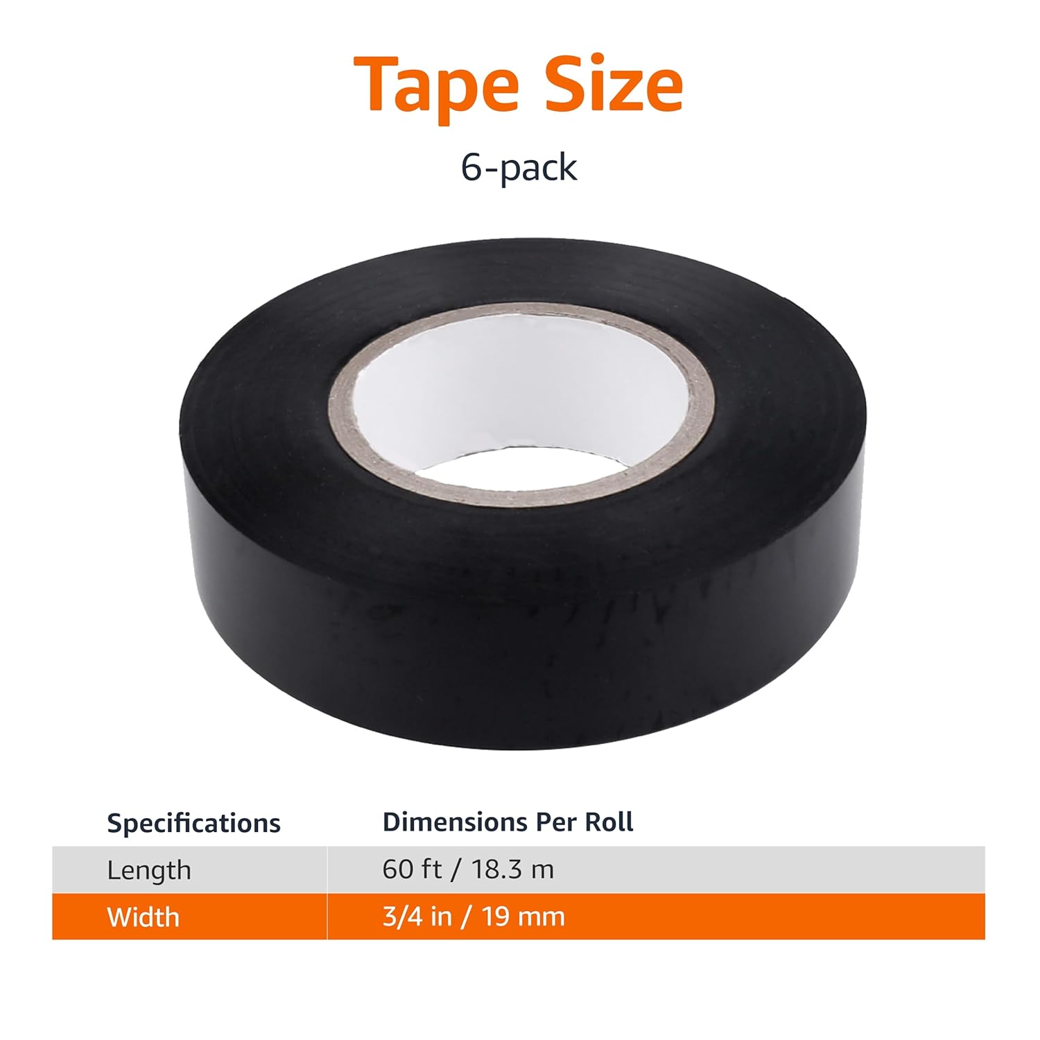 Thumbnail 4 de Amazon Basics Electrical Tape 3/4-inch 60 ft