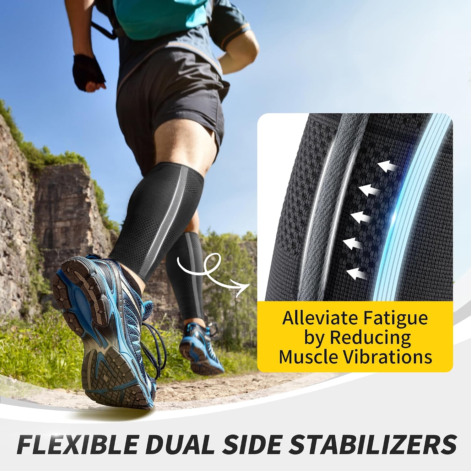 Detalle de CAMBIVO calf compression sleeve 2 pack