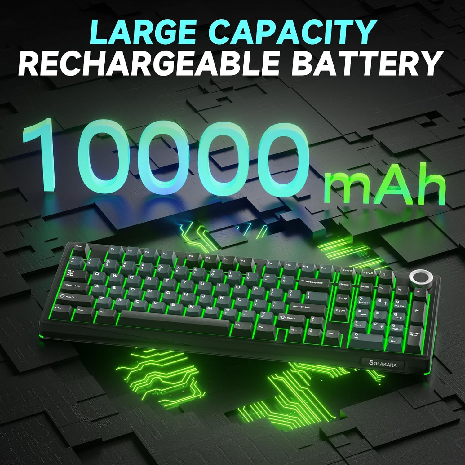 Thumbnail 6 de SOLAKAKA KI99 Pro 96% Triple-Mode Wireless Mechanical Keyboard (Silent Switches, Hot-Swappable RGB)