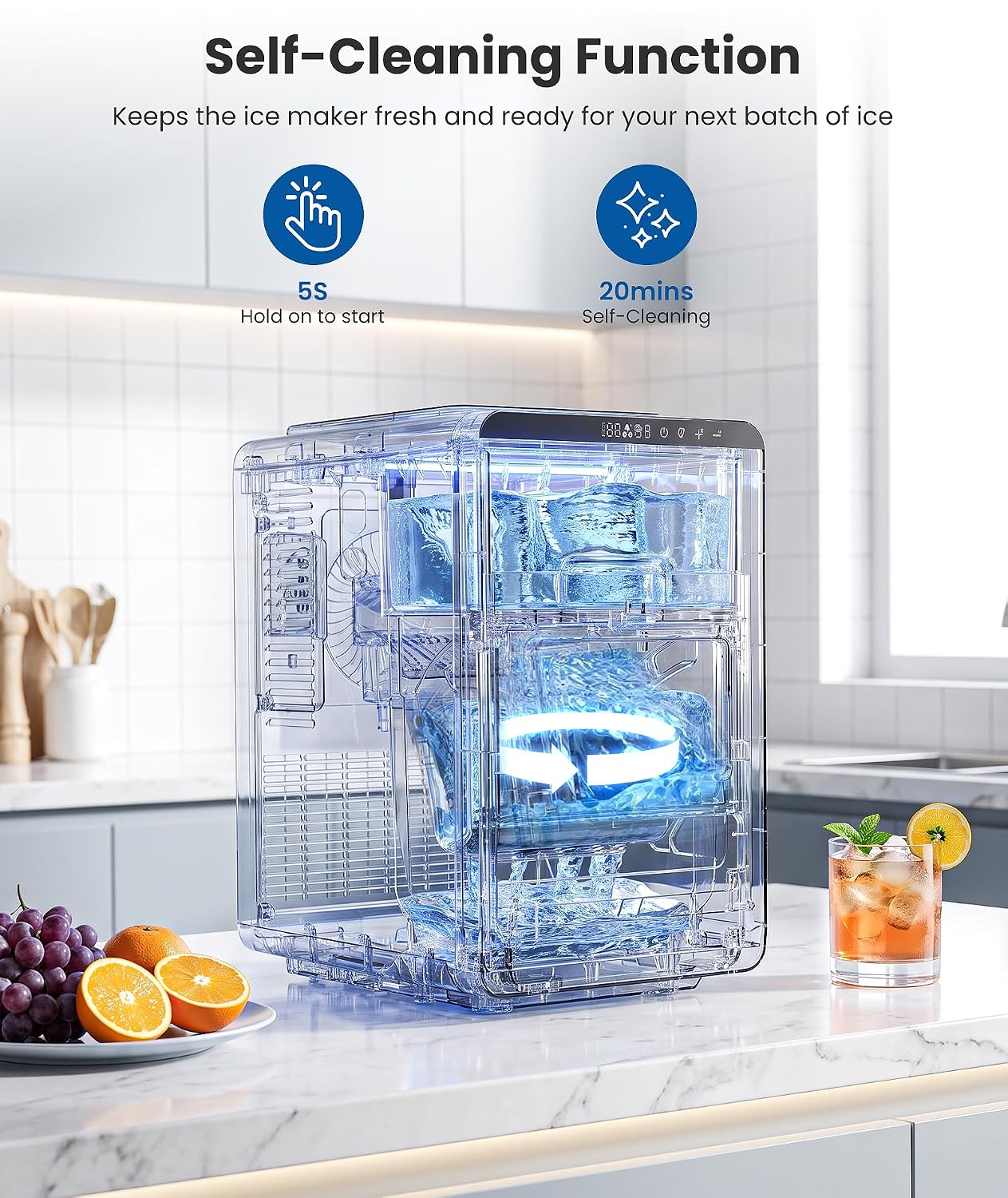 Thumbnail 6 de Electactic Countertop Ice Maker, 27 lb Capacity
