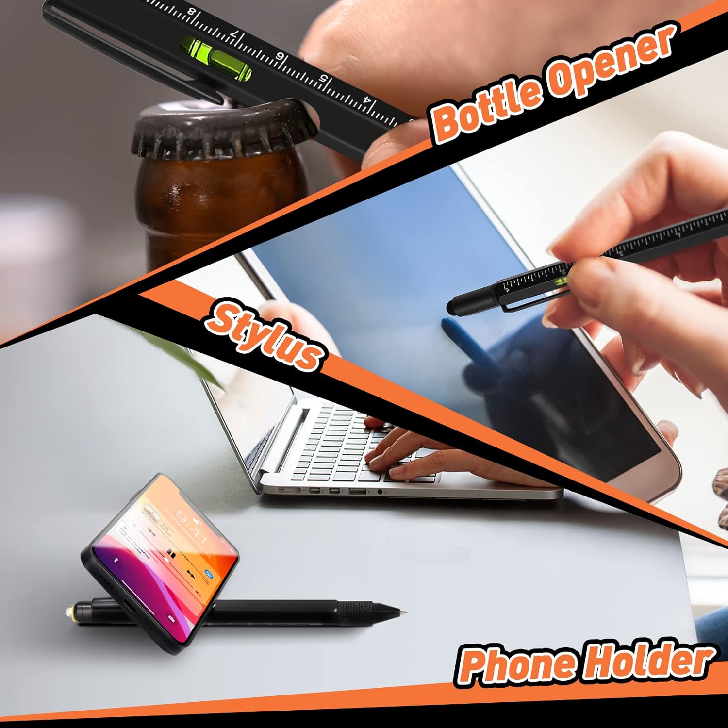 Detalle 1 de KEZKALS multi tool pen set 9 in 1