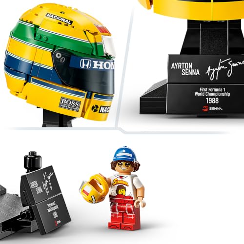 Detalle 2 de LEGO Editions Casco Ayrton Senna – Kit de Construcción 43024