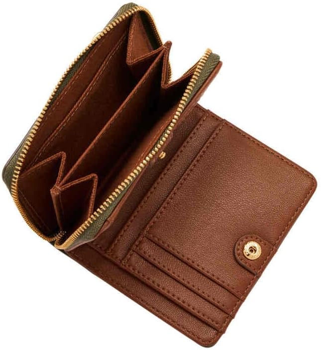 Detalle 2 de Fossil Logan Card Case Wallet pour femmes — cuir ou polyuréthane, compact et malins compartiments