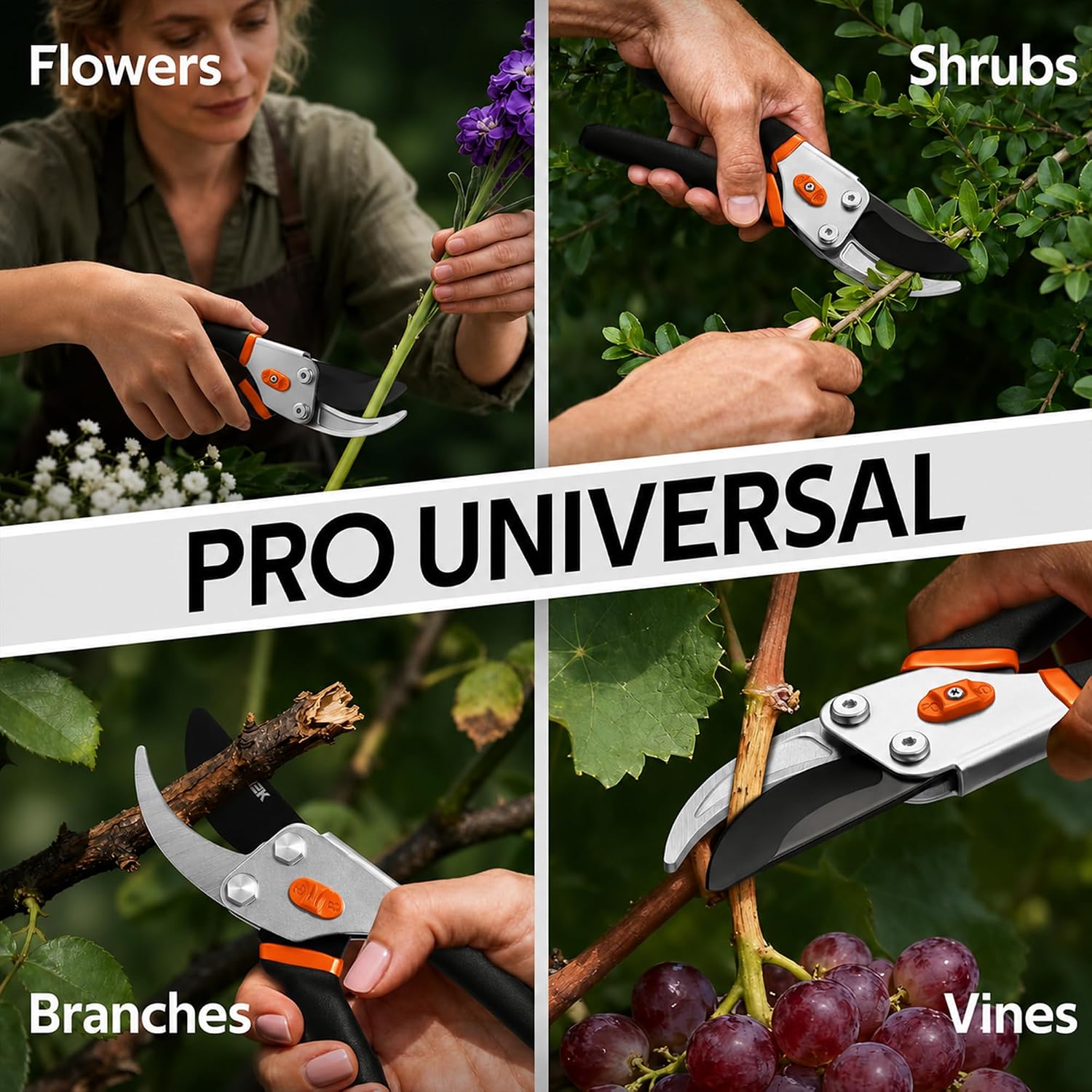 Thumbnail 5 de VOTREK Bypass Secateurs 8.5" SK5 steel blade ✂