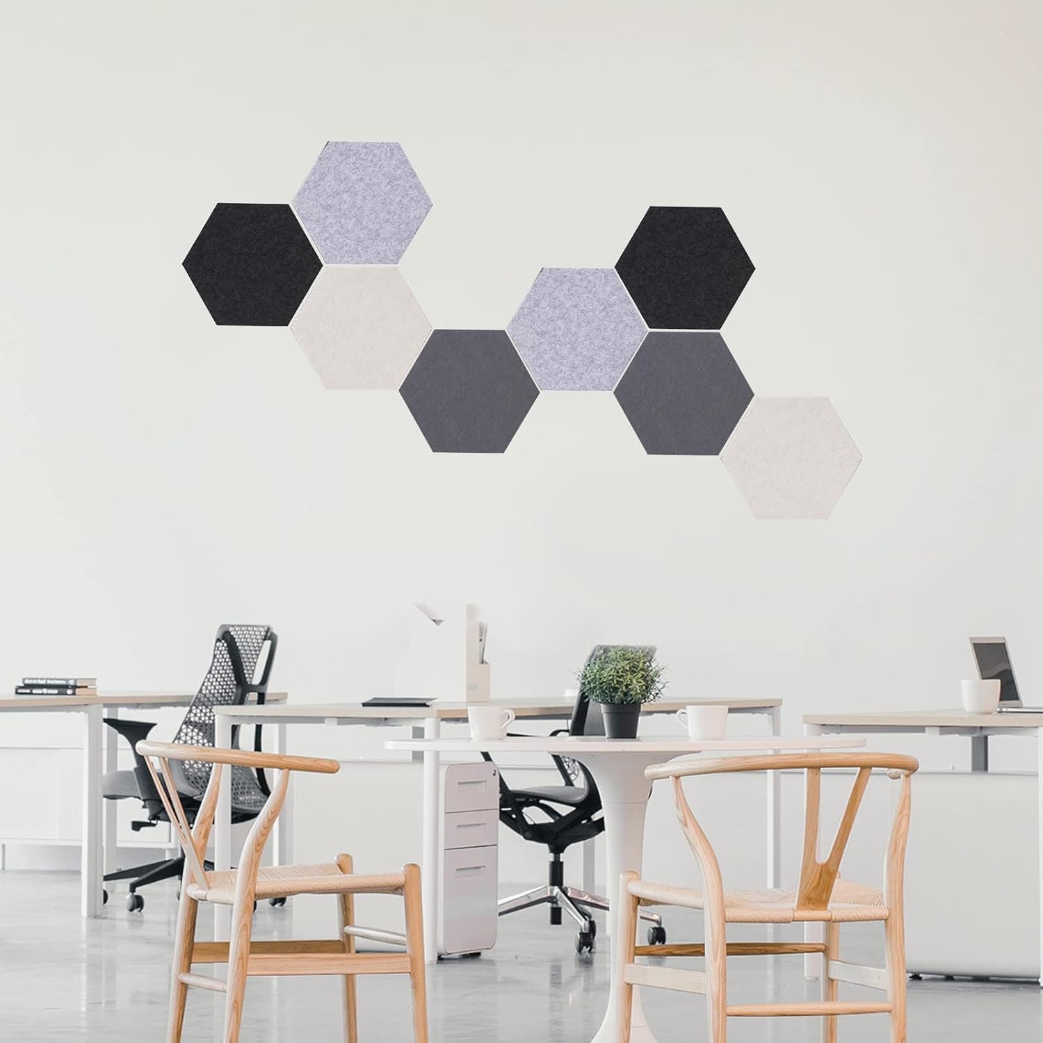 Detalle 2 de LAJAR Felt Bulletin Board Tiles, 8-Piece Set
