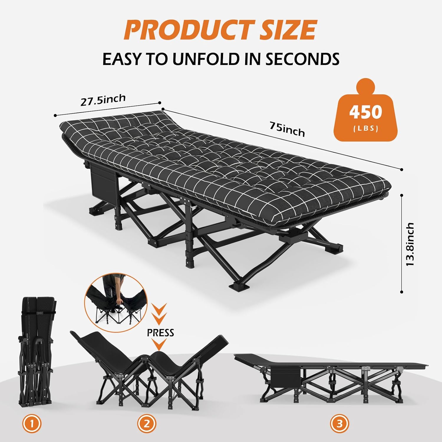 Thumbnail 2 de ATORPOK SHOP Camp Bed with Cushion