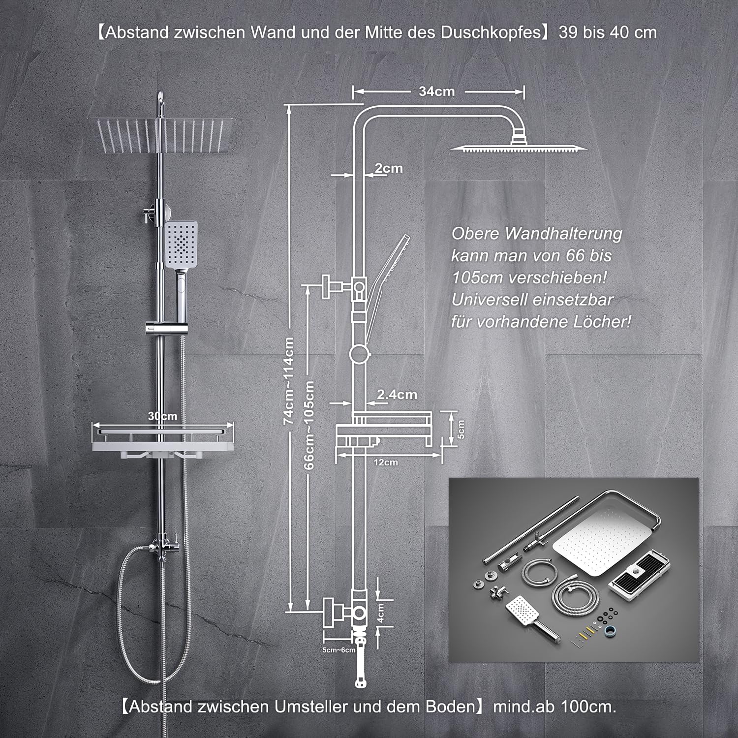 Thumbnail 5 de JOHO Colonna Doccia Inox 35x25cm