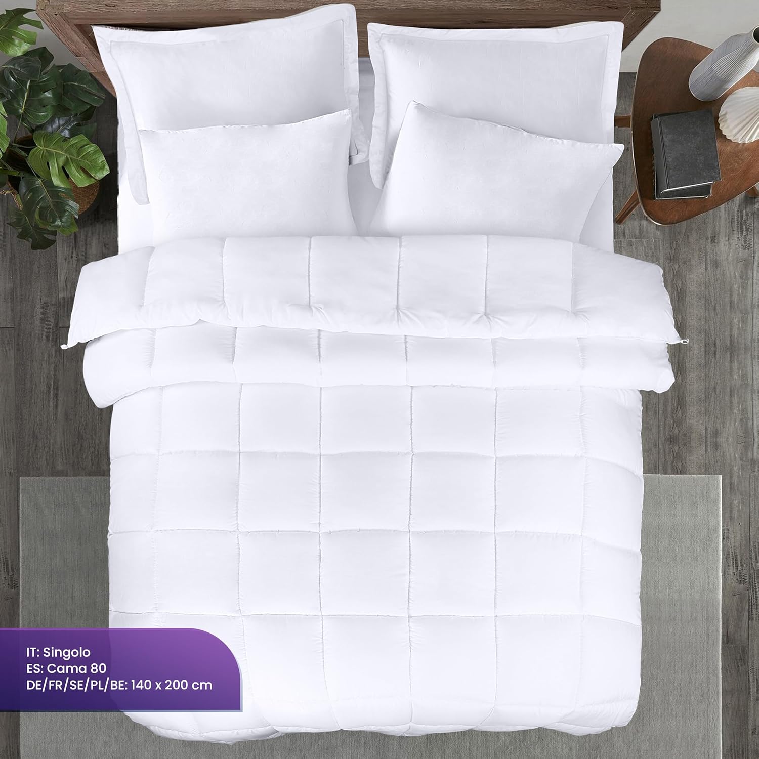 Thumbnail 1 de Utopia Bedding Edredón fibra 140x200 cm