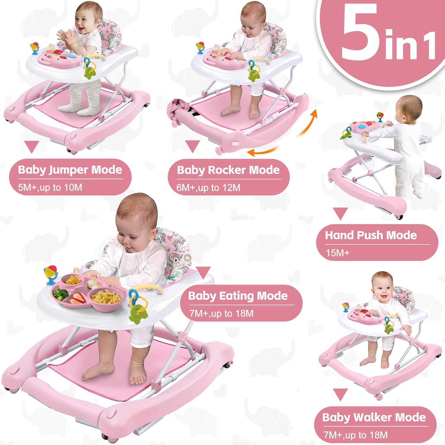 Thumbnail 1 de Foldable Baby Activity Walker 6-18 months