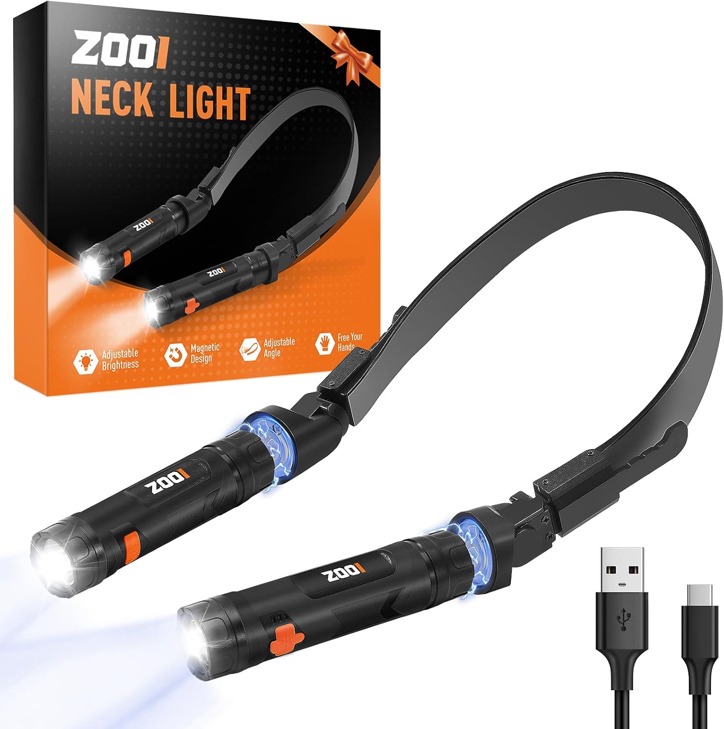 Detalle de ZOOI Reading Neck Light 150° rotation