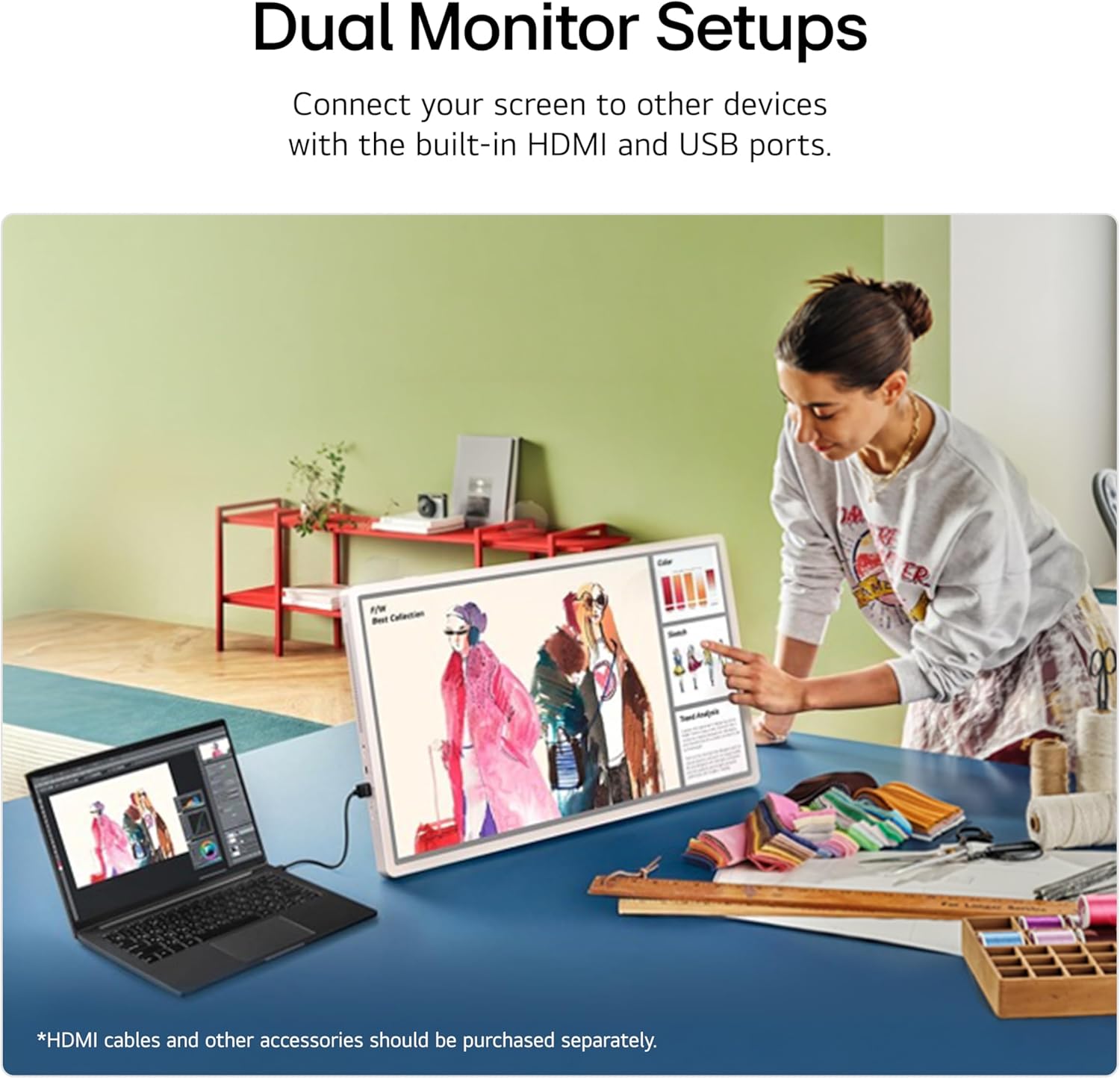 Thumbnail 5 de LG 27LX6TDGA StanbyME2 27-inch portable Smart Screen with built-in battery and webOS